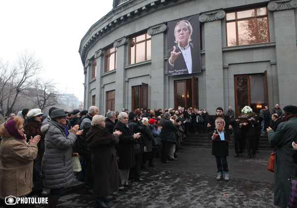 A final farewell to Aram Gharabekyan took place Aram Khachatryan Concert Hall