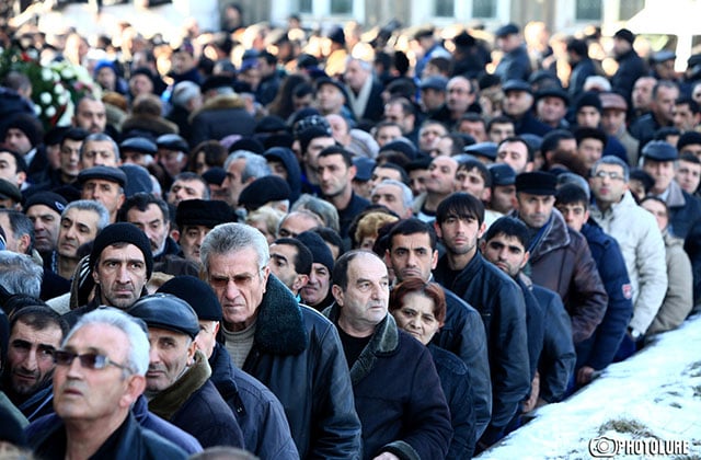 The funeral of six innocent victims killed by the Russian soldier in Gyumri