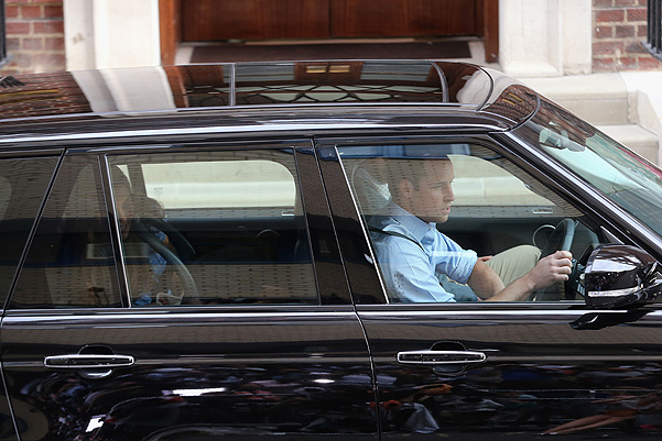 The Duke And Duchess Of Cambridge Leave The Lindo Wing With Their Newborn Son