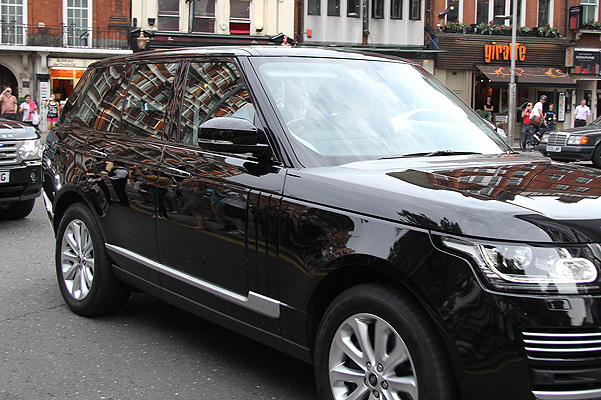 The Duke And Duchess Of Cambridge Leave The Lindo Wing With Their Newborn Son