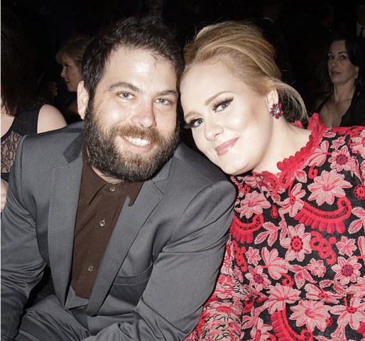 Image #: 21163809    Adele and Simon Konecki are seen in the audience at the 55th Annual Grammy Awards on February 10, 2013 in Los Angeles, California.  CBS/Francis Specker /Landov