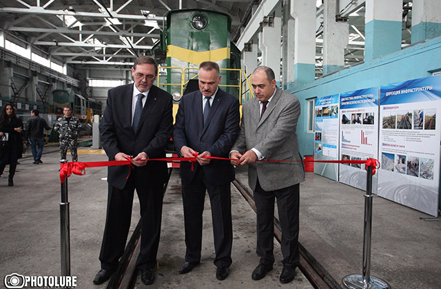 Solemn ceremony of a renovated locomotive commissioning of the 'South Caucasian Railway' took place at the locomotive depot of the SCR