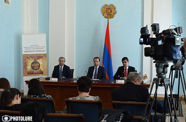 Vigen Sargsyan, Ralph Yirikian and Hovik Musaelyan gave a press conference dedicated to the Presidential Award