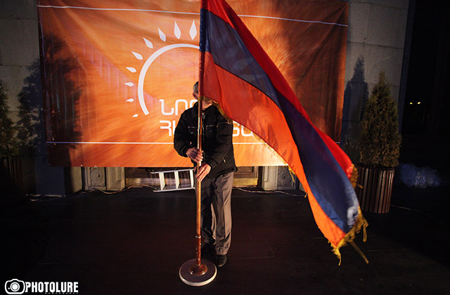 ‘New Armenia’ civil initiative staged a protest action on Freedom Square