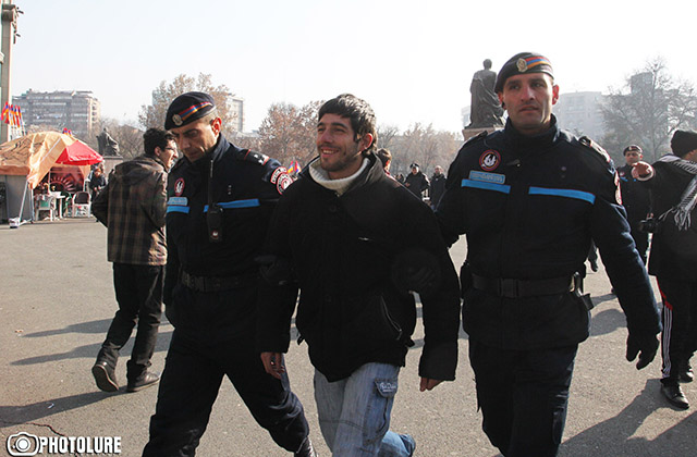 ‘New Armenia’ Public Salvation Front and ‘No’ front hold a joint protest action on Freedom Square