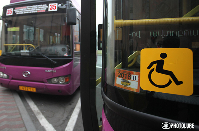 New buses adapted for the disabled people will be operated in Yerevan