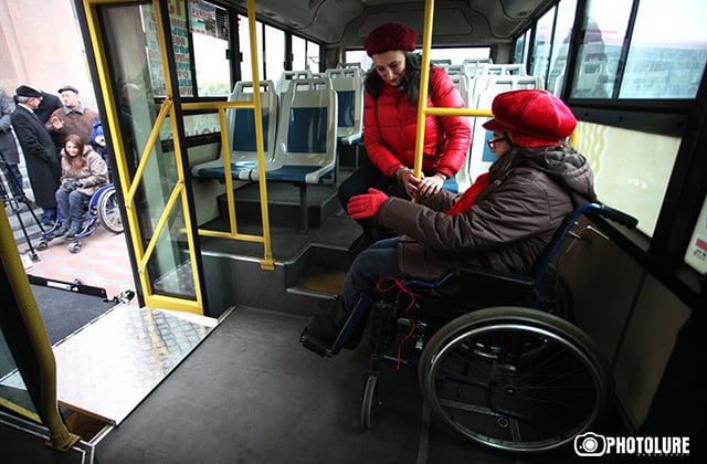 New buses adapted for the disabled people will be operated in Yerevan