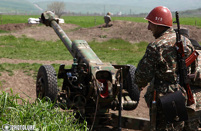 Soldiers of Martuni region in positions, Nagorno-Karabakh