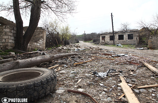 06.05.2016. This is the second day of the ceasefire between Azerbaijan and Nagorno-Karabakh and here are photos of Talish village, Martakert region, destroyed by the Azerbaijani army. Here is Talish after liberation