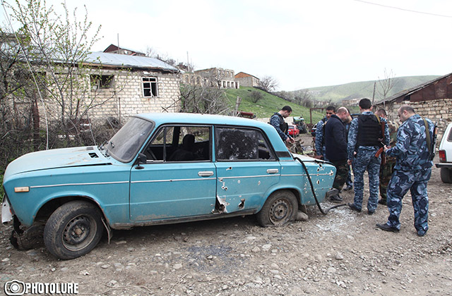 06.05.2016. This is the second day of the ceasefire between Azerbaijan and Nagorno-Karabakh and here are photos of Talish village, Martakert region, destroyed by the Azerbaijani army. Here is Talish after liberation