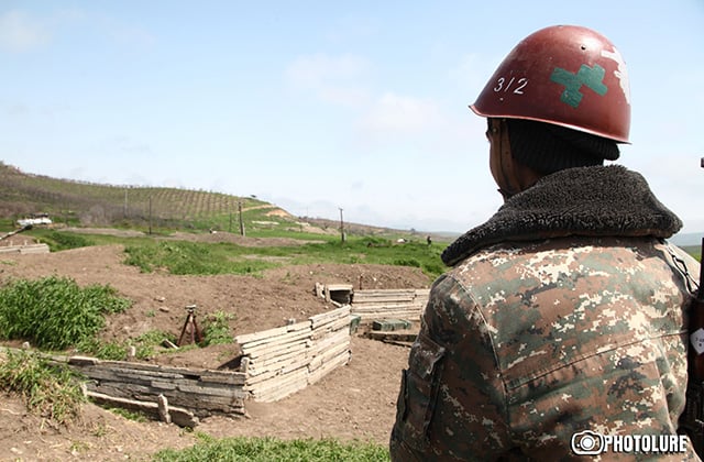 Soldiers of Martuni region in positions, Nagorno-Karabakh
