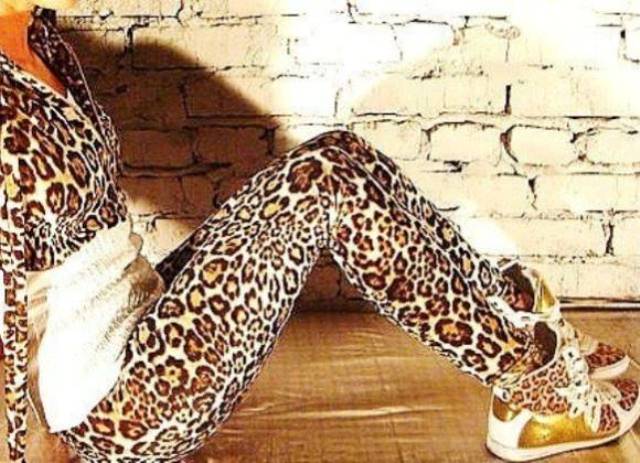 Леопардовые лосины 90 х фото