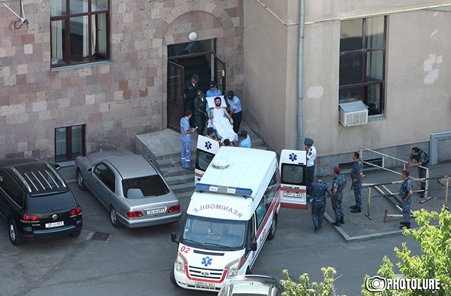 Member of 'Sasna Tsrer' Aram Manukyan is brought to the Court of Appeal