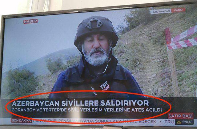 Թուրքական էկրանին ուղիղ եթերում սկանդալային վրիպում էր թույլ տրվել, ինչի համար հեռացվել է լուսագիրը պատրաստած աշխատակիցը