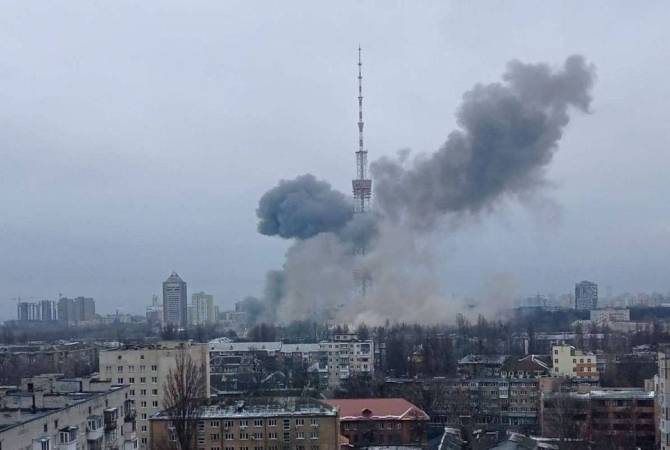 Գրեթե ամբողջ Ուկրաինայում օդային վտանգի մասին է հայտարարվել.  ուժգին պայթյուններ են լսվում մայրաքաղաքում