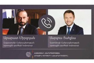 Միրզոյանն Էստոնիայի գործընկերոջը ներկայացրել է Հայաստանի և Ադրբեջանի միջև բանակցությունների ընթացքը