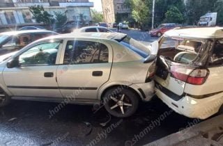 Սեբաստիա փողոցում բախվել է 5 մեքենա