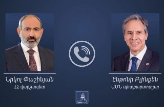 Փաշինյանն ու Բլինքենը քննարկել են Հայաստան-Ադրբեջան խաղաղության գործընթացը