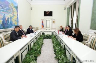 Աննա Վարդապետյանն ընդունել է Տաջիկստանի գլխավոր դատախազ Ռահմոն Յուսուֆ Ահմադզոդին