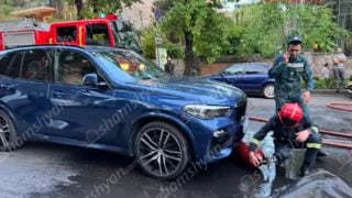 Վնասվել են մի քանի ավտոմեքենաներ, այդ թվում՝ «Porsche Cayenne», «BMW X5». նոր մանրամասներ Սարյան փողոցում տեղի ունեցած պшյթյունից
