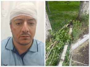 Արտակարգ դեպք Քանաքեռում. այգում ծառի մի հատված պոկվել և ընկել է քաղաքացու գլխին