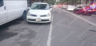 Երևանում 42-ամյա վարորդը «Nissan Tiida»-ով վրшերթի է ենթարկել 30-ամյա հետիոտնի. վերջինը տեղափոխվել է հիվանդանոց