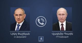 Փաշինյանն ու Պուտինը հեռախոսազրույց են ունեցել