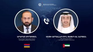 Արարատ Միրզոյանը և Արաբական Միացյալ Էմիրությունների ԱԳ նախարար շեյխ Աբդալլահ բին Զայեդ Ալ Նահյանը մտքեր են փոխանակել Հարավային Կովկասում և Մերձավոր Արևելքում խաղաղության ապահովմանն ուղղված ջանքերի շուրջ