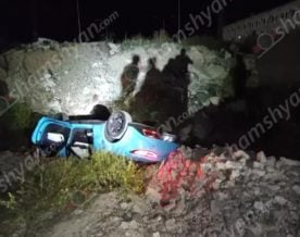 Երևանում 38-ամյա վարորդը ոչ սթափ վիճակում «Neta» մակնիշի ավտոմեքենայով գլխիվայր հայտնվել է փոսում