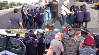 Չեք էլ ամաչում, արա. քաղաքացուն քարշ տալով բերման են ենթարկում