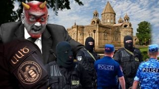 Թող բոլորիս տանեն. Սրբազան, մի գնացեք. Մայր Աթոռի միաբանները հավաքվել են բակում