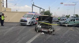 Քասախ գյուղի ճանապարհին բախվել են «Volkswagen»-ն ու «Opel»-ը. կա 3 վիրավոր