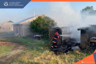 Հրդեհ՝ Սպանդարյան գյուղում