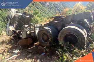 «Մեղրու սար» կոչվող հատվածում ավտոցիստեռնը գլորվել է ձորը․ կա զոհ