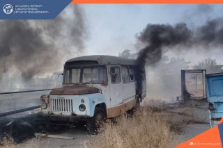 Աշտարակի խճուղում ավտոմեքենաներ են այրվել