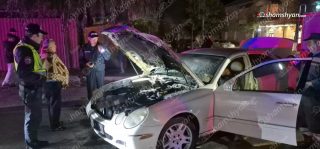 Վանաձորում հրդեհ է բռնկվել «Mercedes»-ում. այն դարձել է ոչ շահագործելի