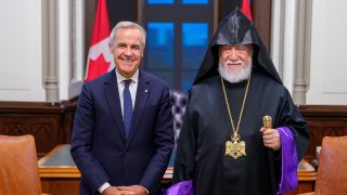 Մեծի տանն Կիլիկիո կաթողիկոսը, Հայ դատի հանձնախմբի ուղեկցությամբ, հանդիպել է կանադայի վարչապետին