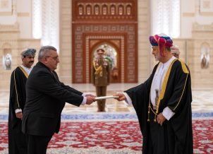 Օմանի Սուլթանությունում ՀՀ դեսպանն իր հավատարմագրերն է հանձնել Օմանի սուլթանին