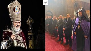 ԱԱԾ տնօրենն ու իշխանական բույլը չեն խանգարել հոգևորականներին Կեչառիսում հնչեցնել Վեհափառի անունը