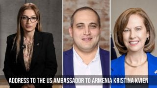 Քաղբանտարկյալ Նարեկ Սամսոնյանի կնոջ ուղերձը ՀՀ-ում ԱՄՆ դեսպան Քրիստինա Քվինին