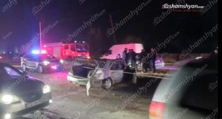 Երևան-Արմավիր ավտոճանապարհին 4 մեքենաներ են բախվել. կա զոհ և վիրավոր