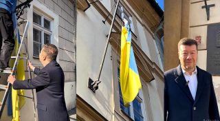 Ուկրաինայի դրոշը հանվել է Չեխիայի Խորհրդարանի շենքից