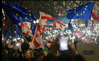 Թբիլիսիում զանգվածային բողոքի ակցիա է