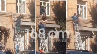 Արտակարգ դեպք. կիսամերկ քաղաքացին պատշգամբից փորձում էր ցատկել