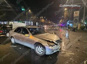 Երևանում բախվել են «Mercedes»-ն ու «Chevrolet Volt»-ը