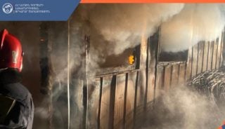 Գայ գյուղում այրվել է վագոն-տնակ