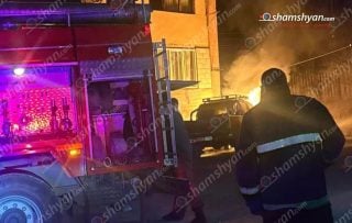 Դիլիջանի բակերից մեկում կայանված «Nissan»-ում հրդեհ է բռնկվել