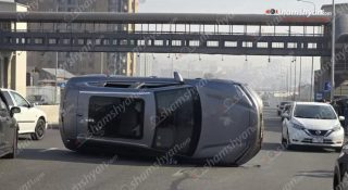 Աշտարակի խճուղուց Եղվարդի խճուղի տանող ճանապարհին բախվել են «BYD» էլեկտրամոբիլն ու «Hyundai Sonata»-ն