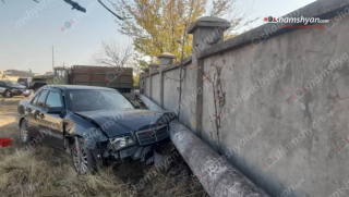 Արմավիրում բախվել են «ՎԱԶ 2107»-ը և «Mercedes»-ը․ վերջինն այնուհետև բախվել է գազատար խողովակին․ սկսվել է գազի արտահոսք