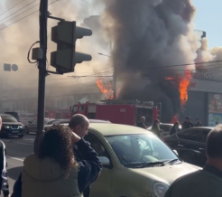 Հրդեհ՝ Կոմիտասի «Երևան Սիթիում»